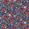 Printed Cotton MARIA Blue / Orange